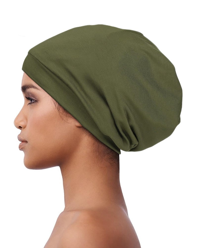 Alnorm Satin Lined Beanie for Natural Hair Thin Beanie Hats for Girls Head Cover - Image 3